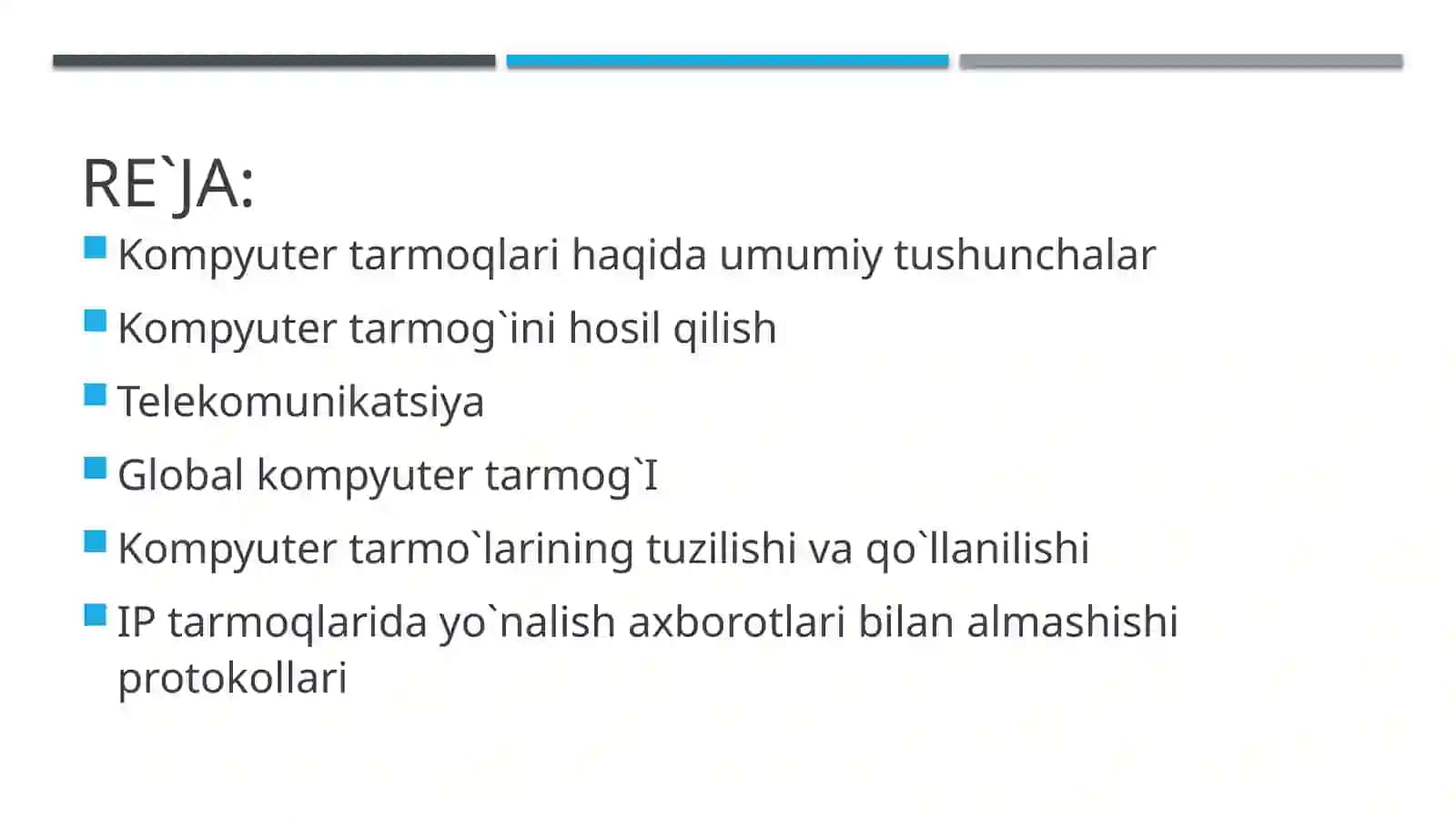 YANGI TARMOQ TEXNALOGIYALARIGA O`TISHNING ZARURIY SHARTLARI. SDN VA NDN TEXNALOGIYALARINING TAMOYILLARI 2