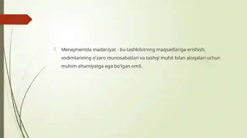 Taqqosama menejmentda madaniyat 2