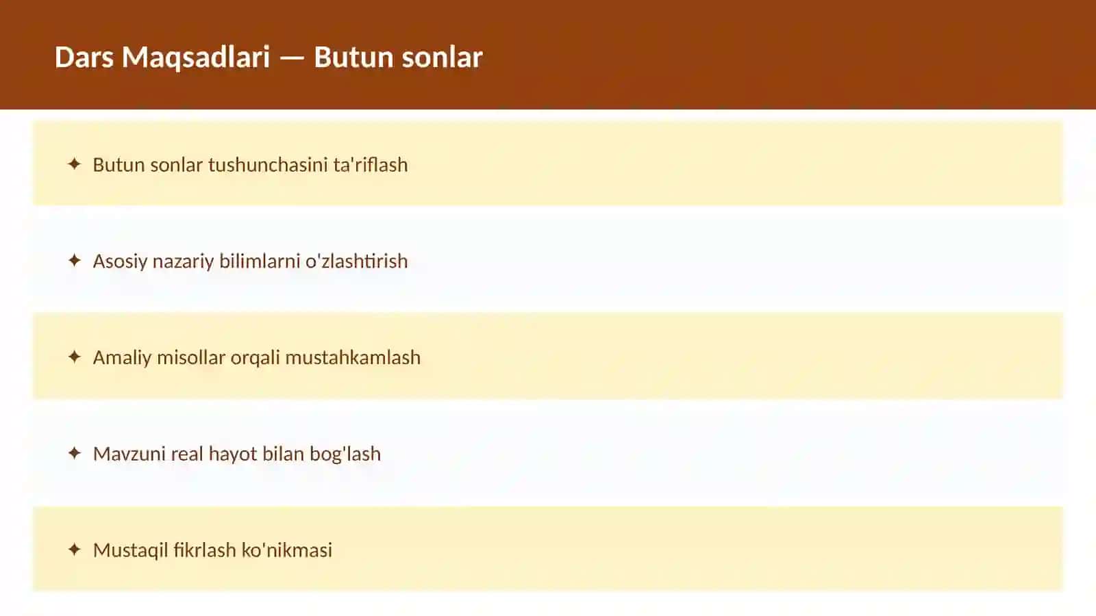 Sonlar nazariyasi 2