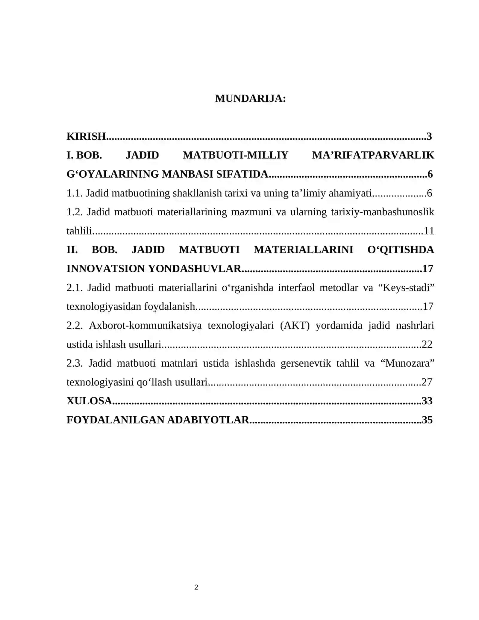 Jadidlar matbuotida materiallarini o‘qitishda ta’lim texnologiyalaridan foydalanish 2