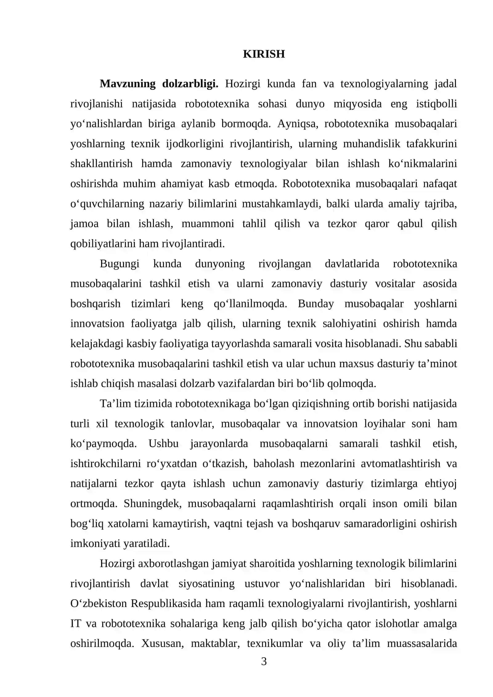 ROBOTOTEXNIKA MUSOBAQALARINI TASHKIL ETISH VA DASTURNI ISHLAB CHIQISHNING NAZARIY-METODOLOGIK ASOSLARI 2