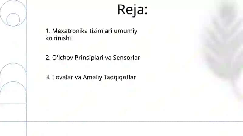 Mexatroʻnika va oʻlchash tehnikasi 2
