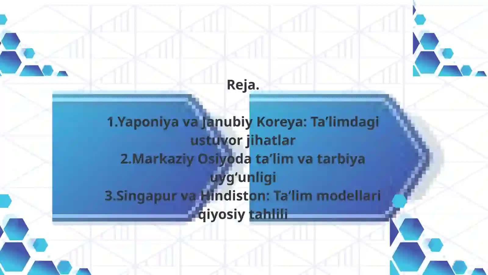 Osiyo mamlakatlarida taʼlim-tarbiya jarayonining oʻziga xos xususiyatlari 2