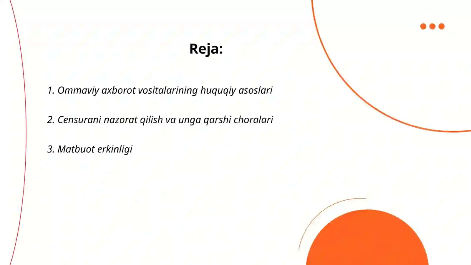 O'zbekiston Respublikasida ommaviy axborot vositalarining faoliyati 2