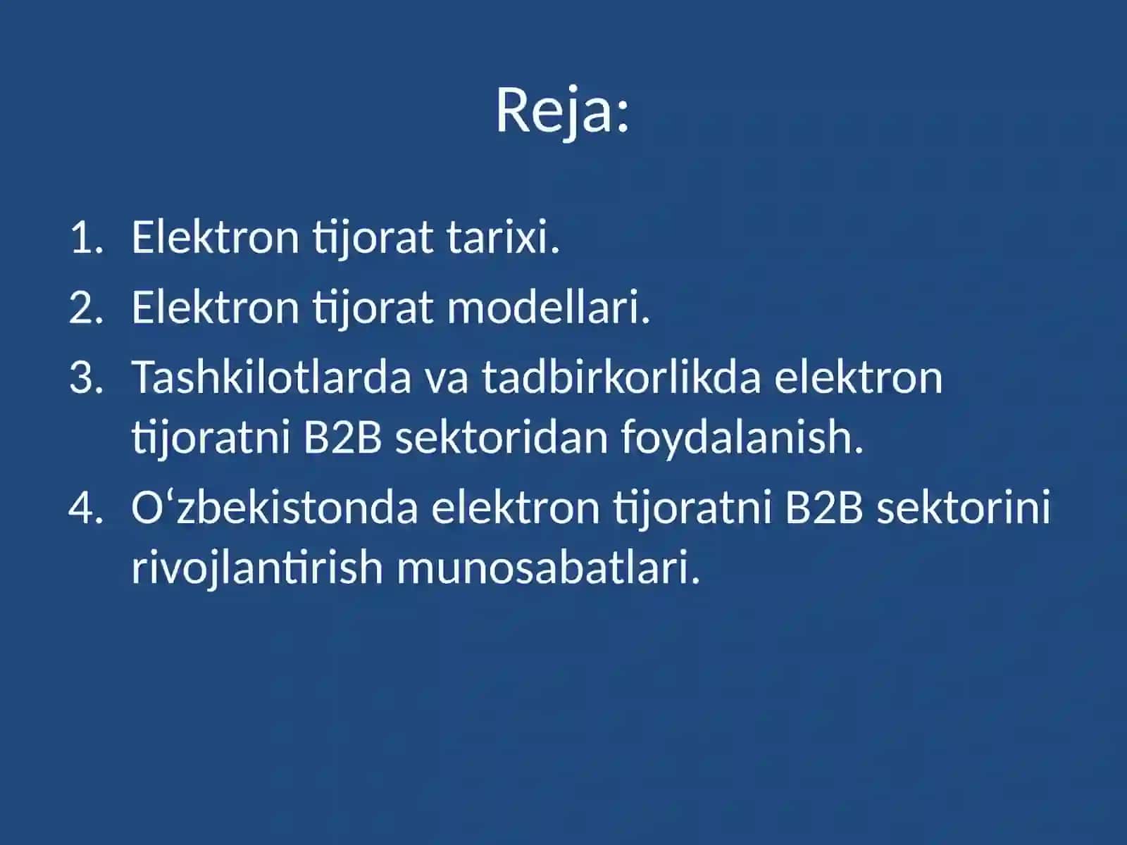 Elektrontijorat modellari 2