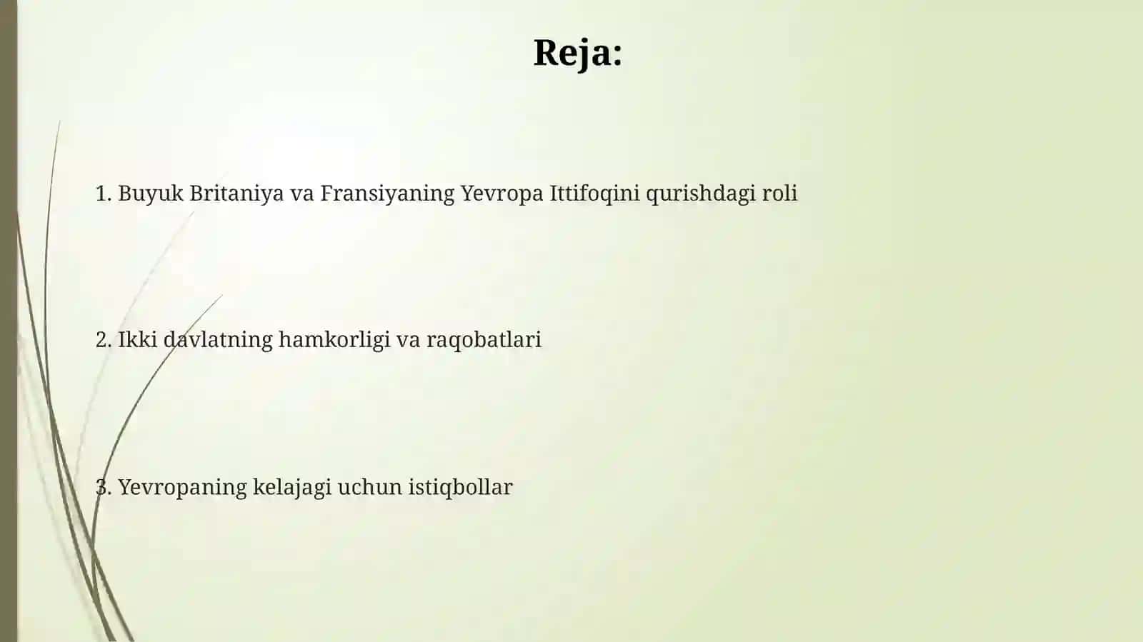 BuyukBritaniyavaFransiya:yangiYevropaniqurish 2