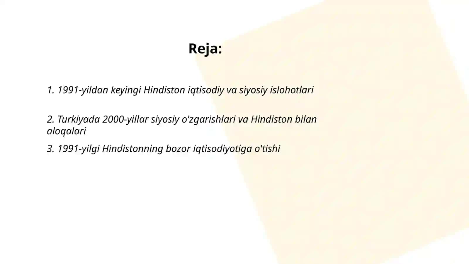 1991-2017-yillarda Hindiston va Turkiya 2