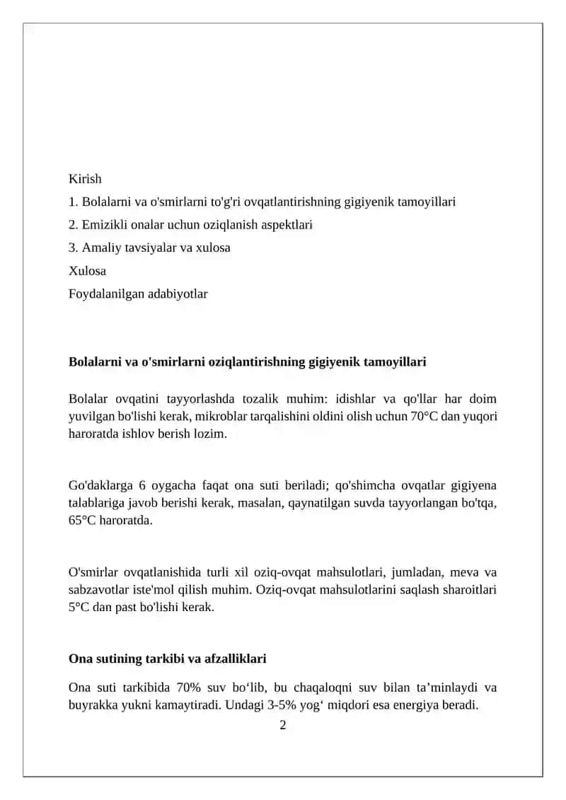 Gigiyenik Asoslari Ovqatlanish Jihatlari 2