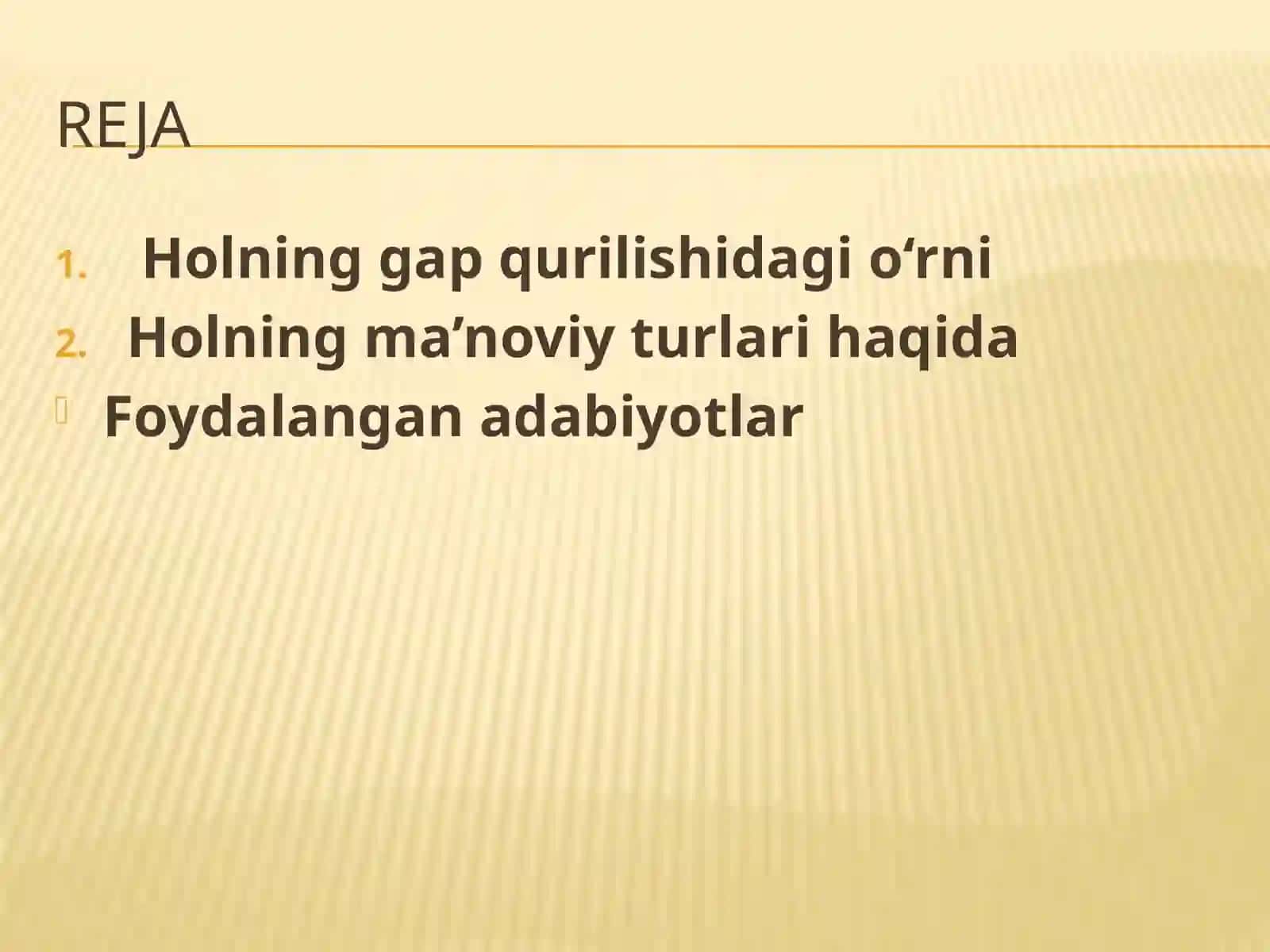 Hol va uning ifodalanishi 2