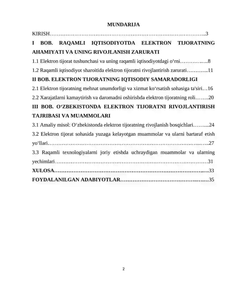 Raqamli Iqtisodiyotda elektron tijoratning rivojlanishi va uning ahamiyati 2