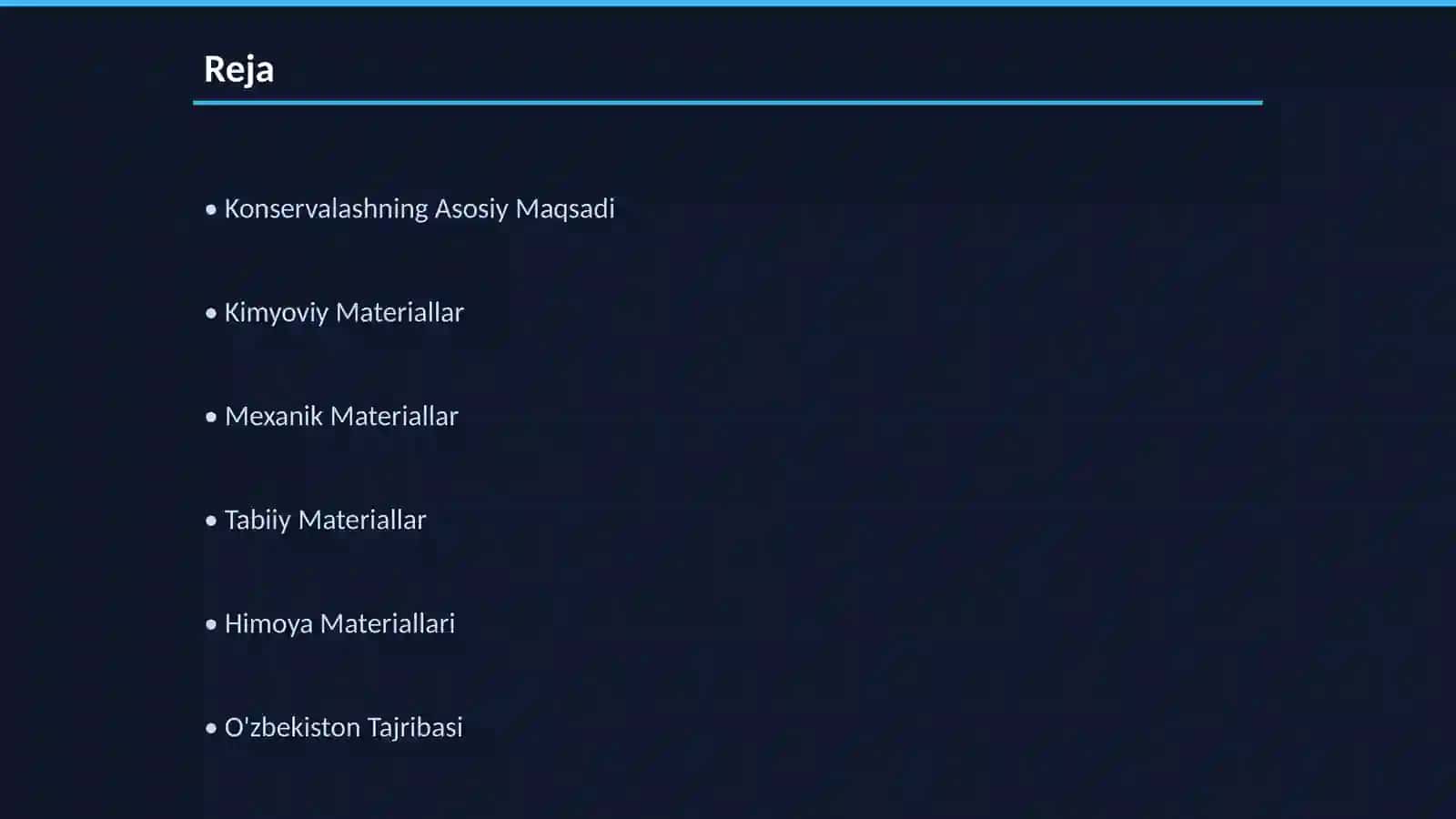 Konservalashda Qoʻllaniladigan Materiallar 2
