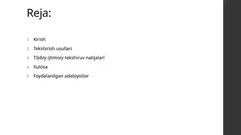Tibbiy-ijtimoiy tekshirishlarning turlari 2