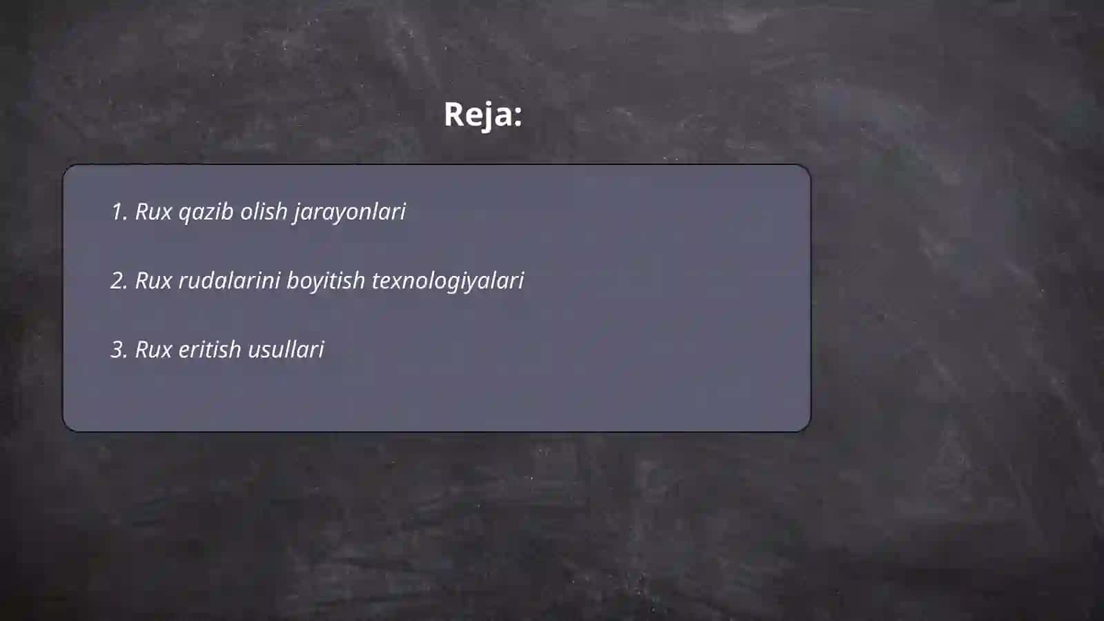Rux ishlab chiqarsh texnologiyasi 2