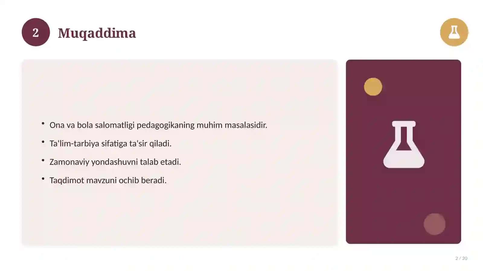 Ona va bola salomatligi 2