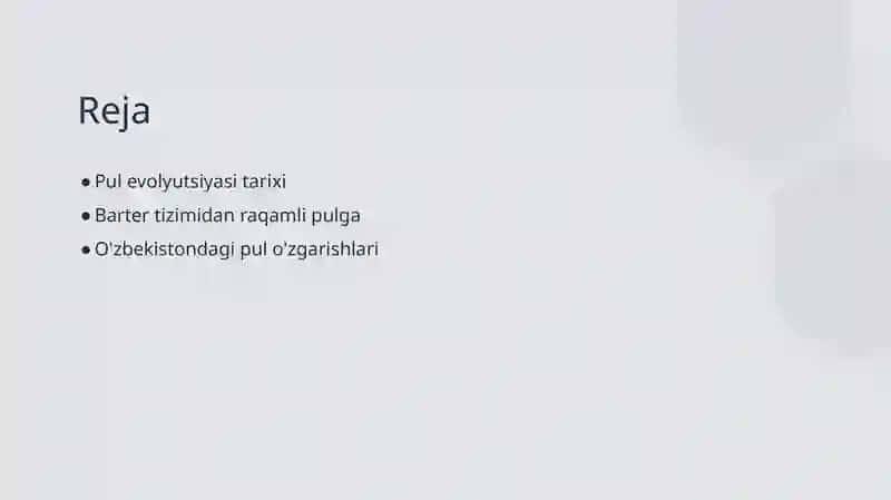 Pul evolyutsiyasi tarixi 2