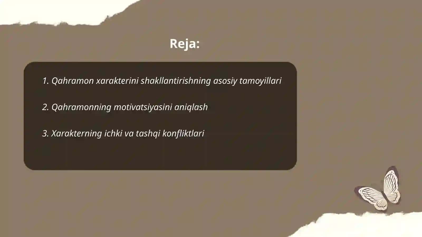 Gomerning qahramonlar xarakterini yaratish mahorati 2
