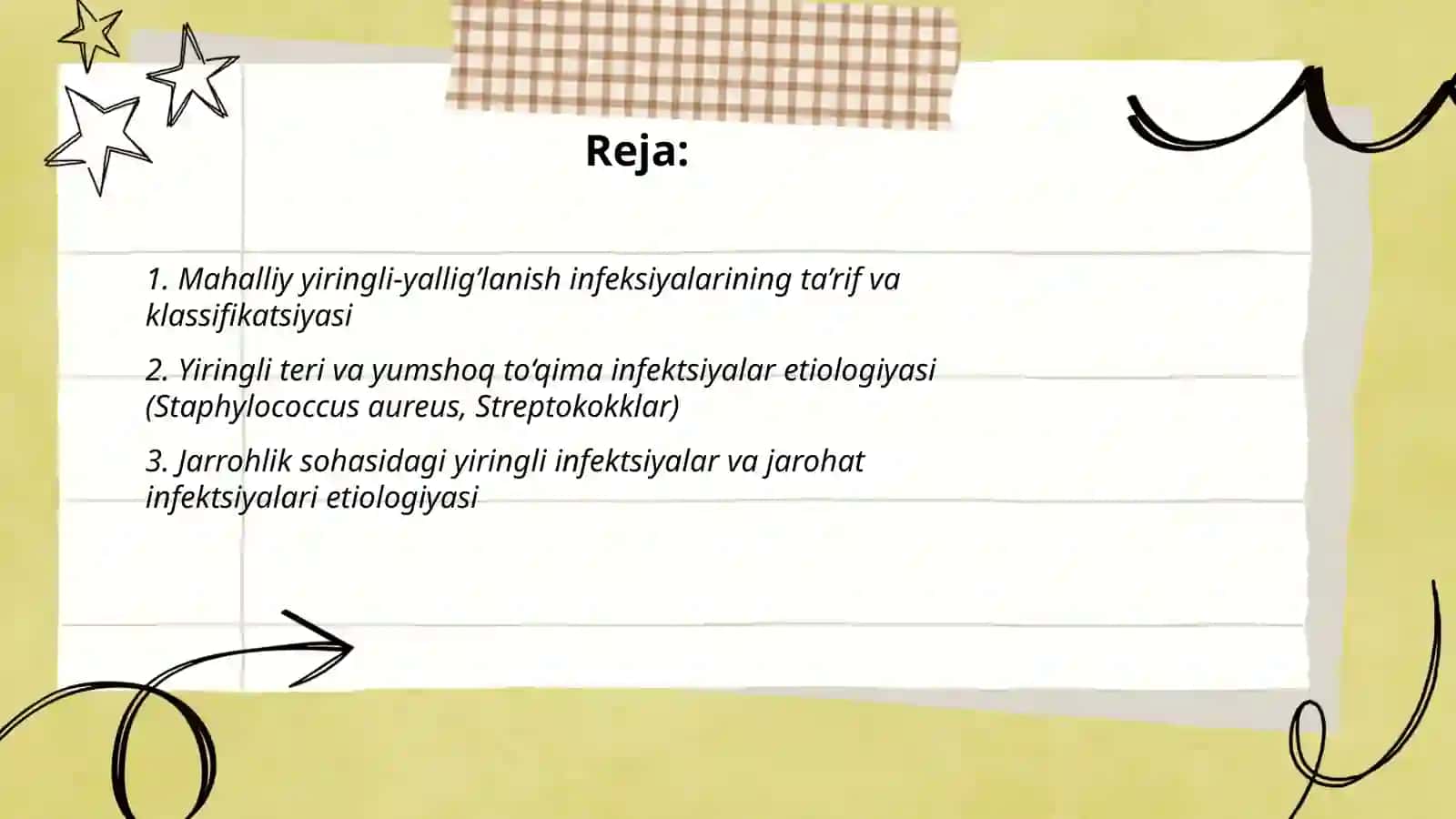 Mahalliy yiringli - yallig’lanish infeksiyalar etiologiyasi va mikrobiologik diagnostikasi 2