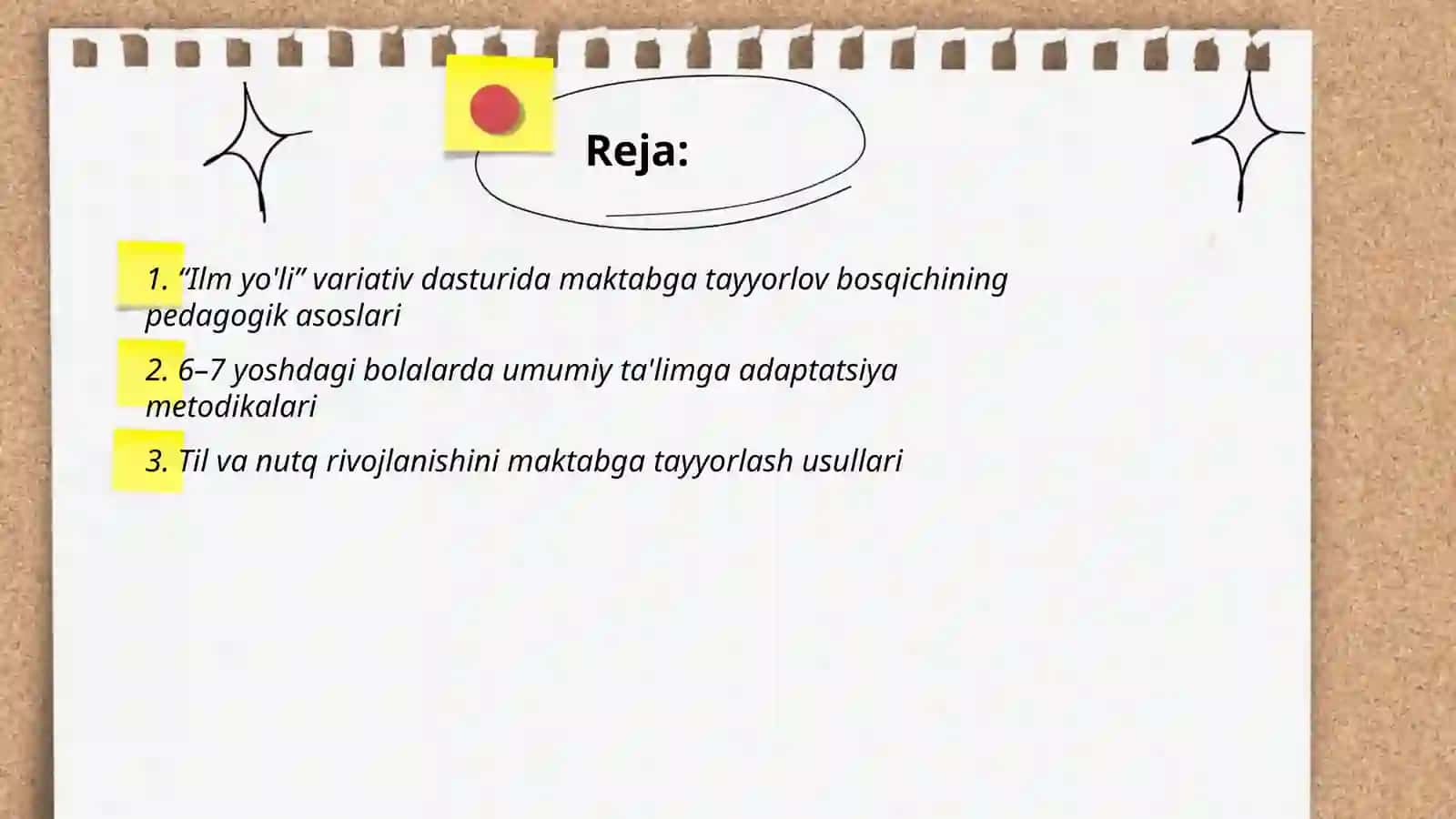 "Ilm yo'li " variativ dasturida 6yoshdan 7yoshgacha bo'lgan bolalarni maktab ta'limiga sifatli tayyorlash jarayoni 2