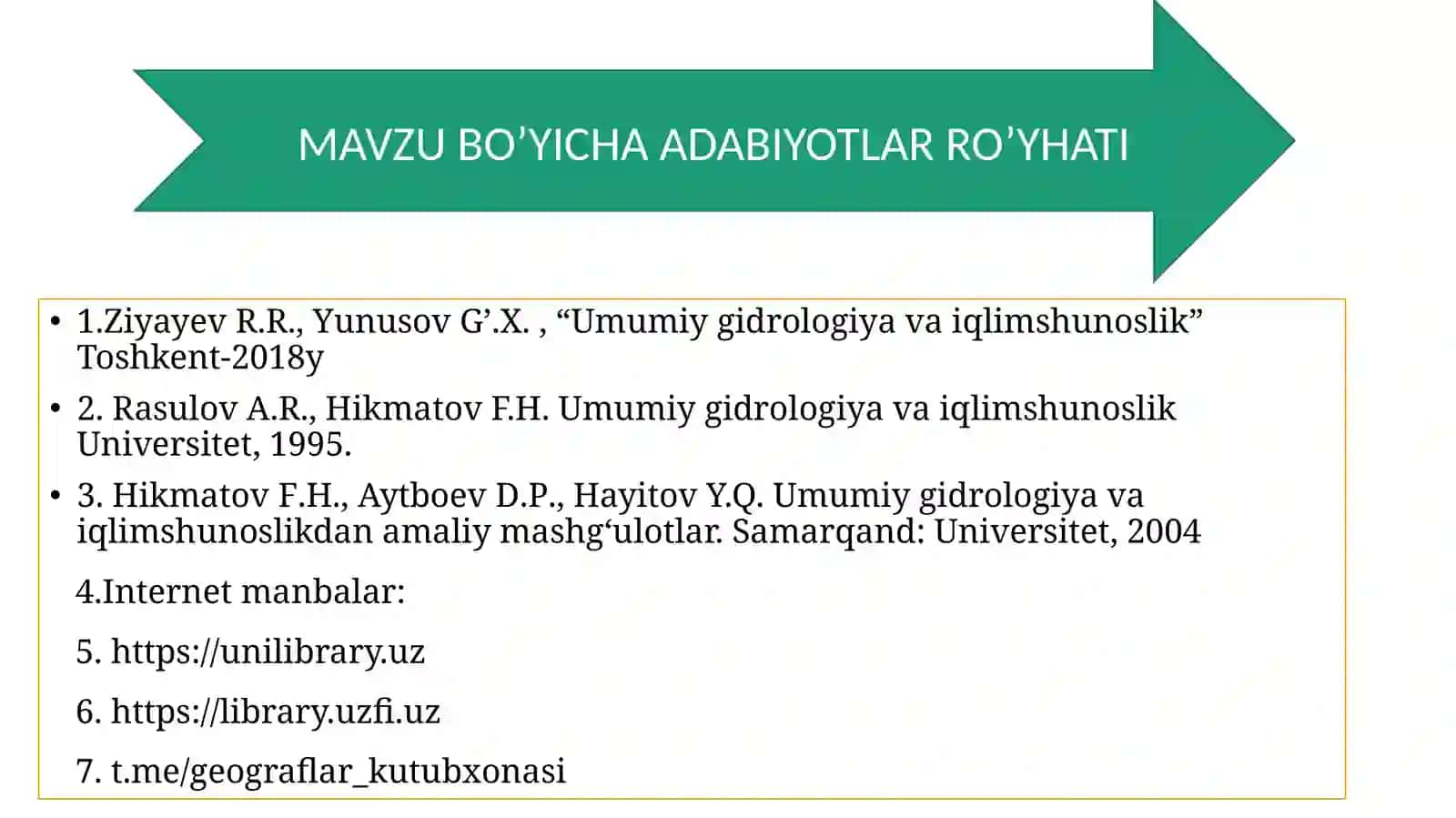 Daryolarning loyqa oqiziqlari 2