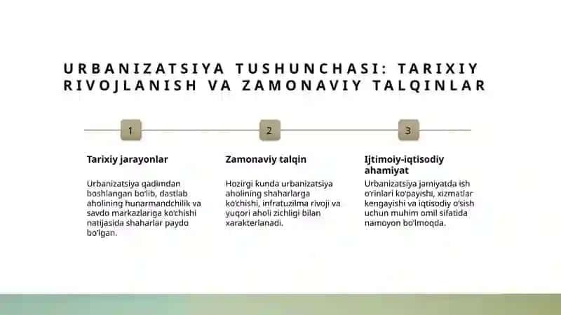 Urbanizatsiya va uning ta’siri 2