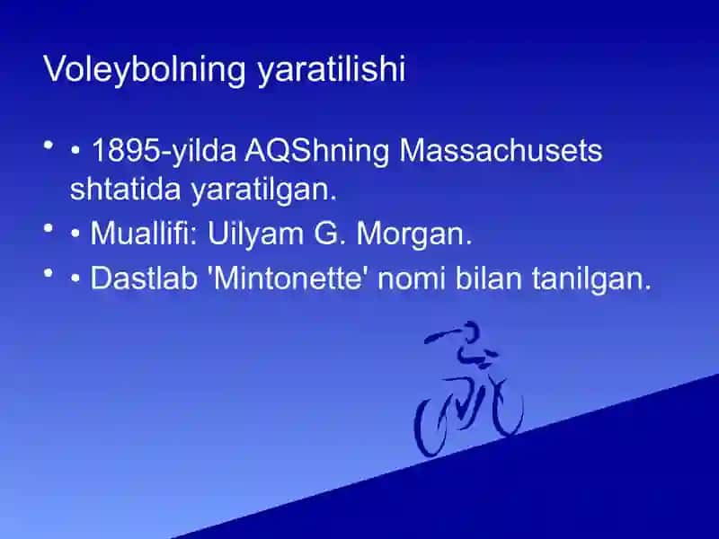 Voleybolning kelib chiqishi va tarixi 2