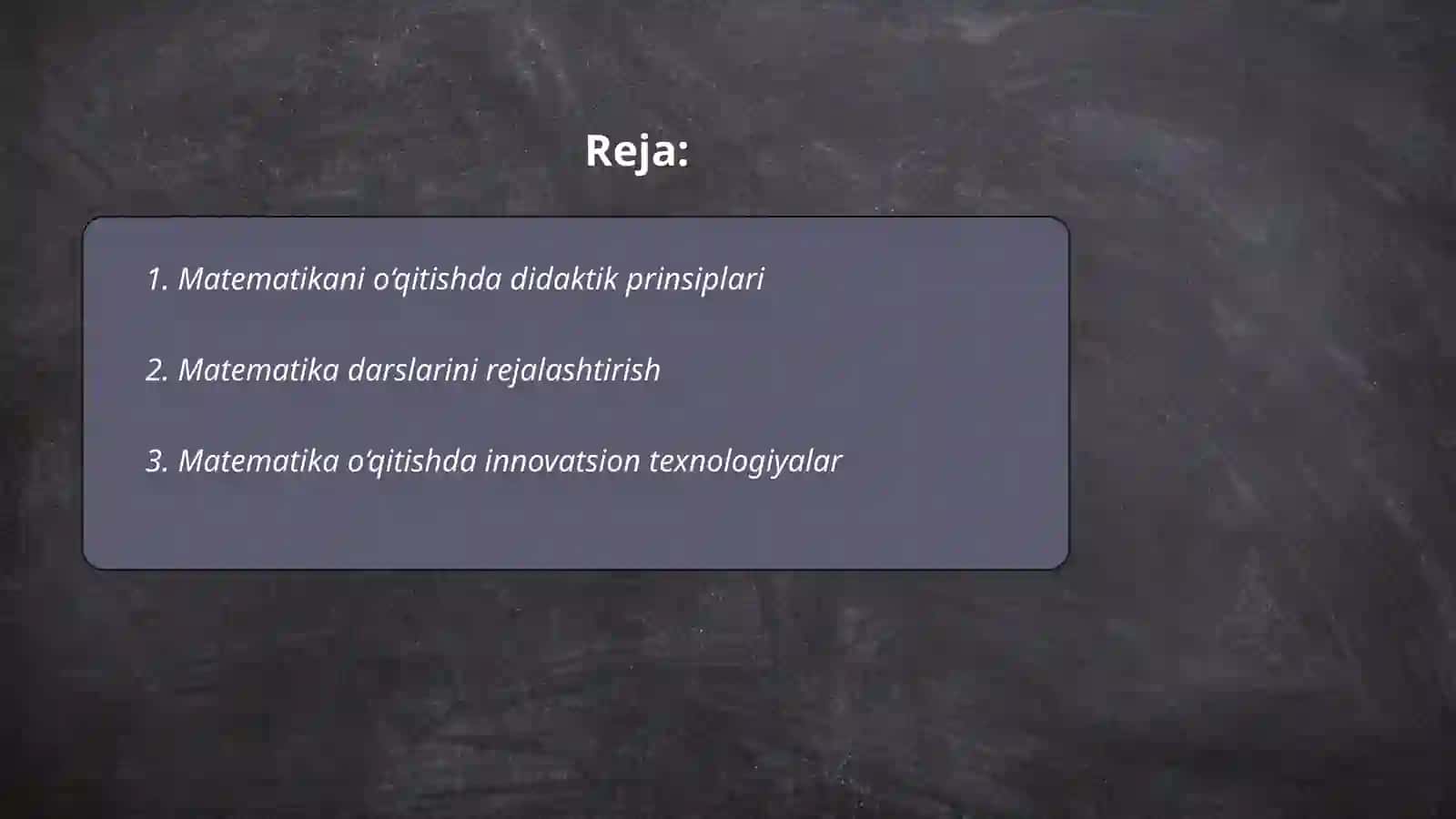 Matematika oʻqitish metodlari 2