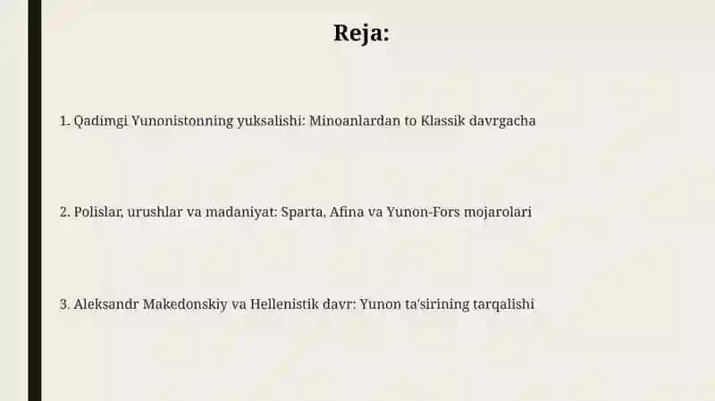 Qadimgi Yunonistonning yuksalishi 2
