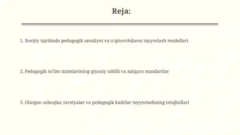 Xorijiy tajribalar asosida boʻlajak oʻqituvchilarning pedagogik faoliyatga tayyorgarligi 2