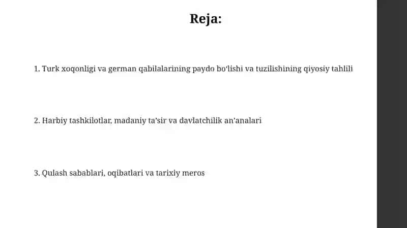 Turk xoqonligi va German qabilalari solishtirish va qanday paydo bolgani 2