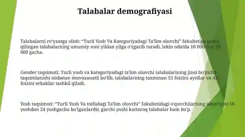 Turli Yosh Va Kategoriyadagi Ta'lim Oluvchi 2