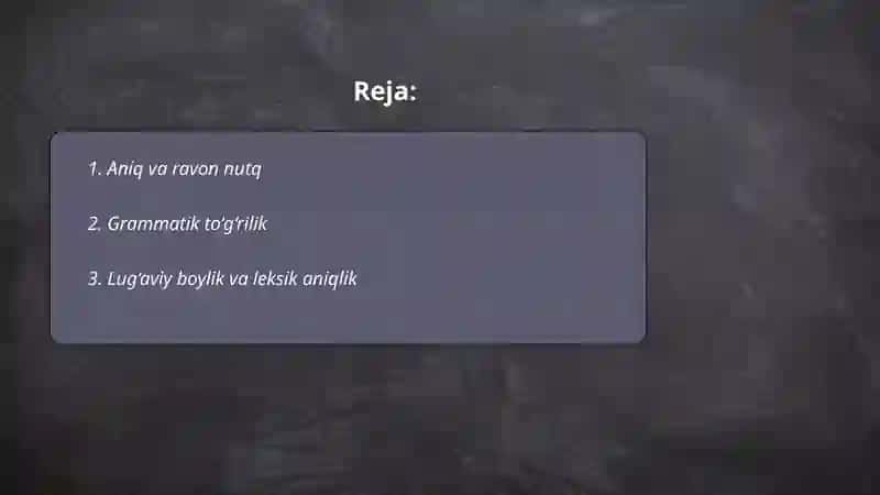 Nutq madaniyati sifatlari 2