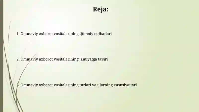 Ommaviy axborot vositalari va ularning jamiyatga tasiri 2