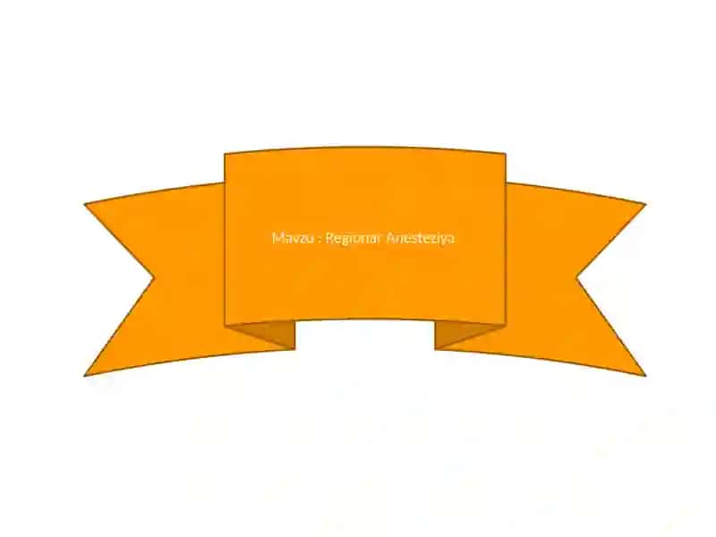 Regionar Anesteziya 2