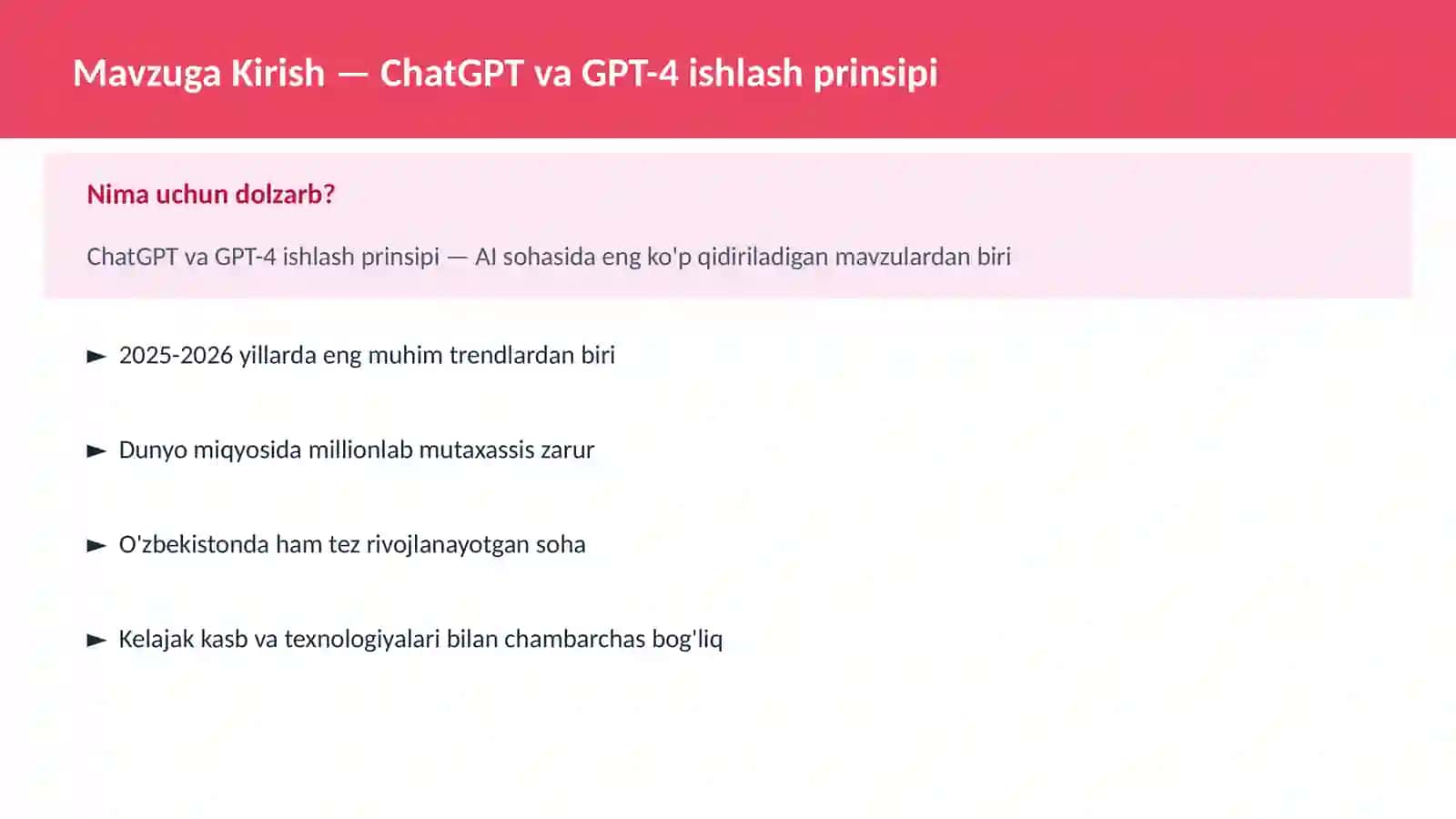 ChatGPT va GPT-4 ishlash prinsipi 2