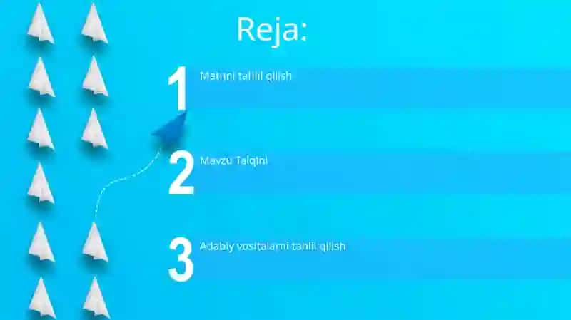 Badiiy asar matni ustida ishlash 2