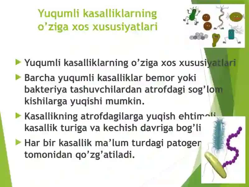 Yuqumli kasalliklar haqida tushuncha 2