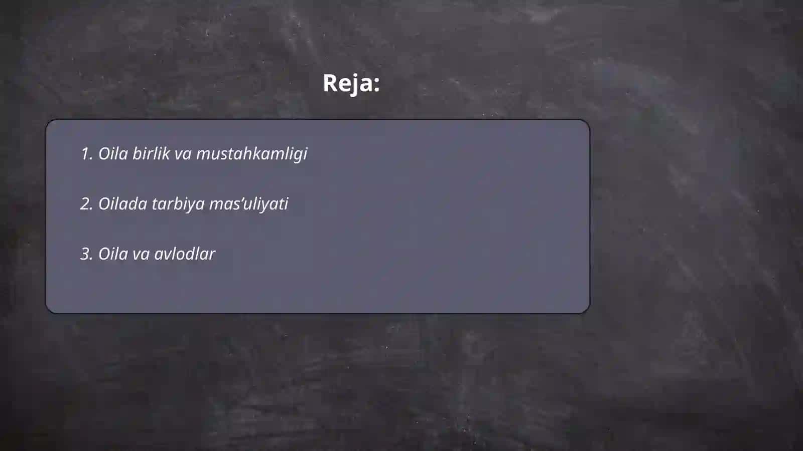Oila axloqi 2