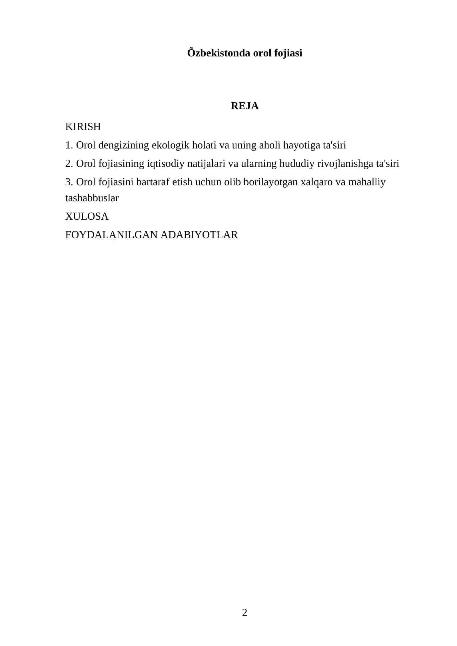 Õzbekistonda orol fojiasi 2