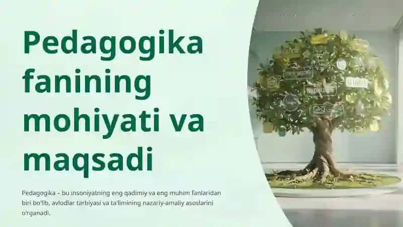 Pedagogika fanining maqsadi, vazifalari va ilmiy tadqiqot metodlari tasnifi 2