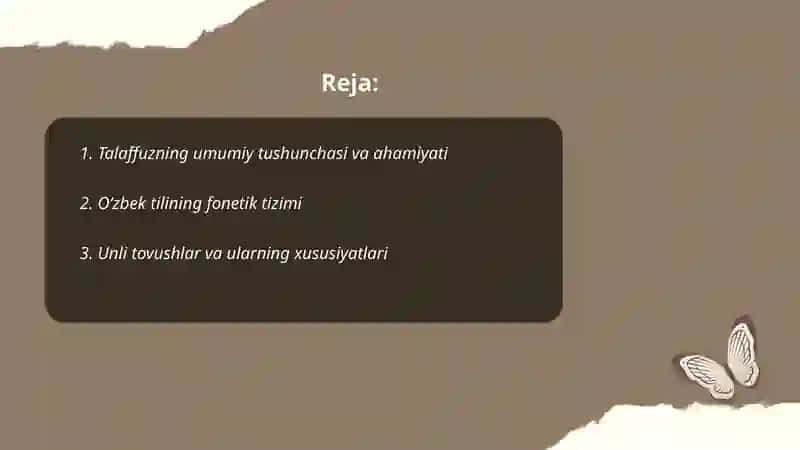 Talaffuz haqida maʼlumot 2