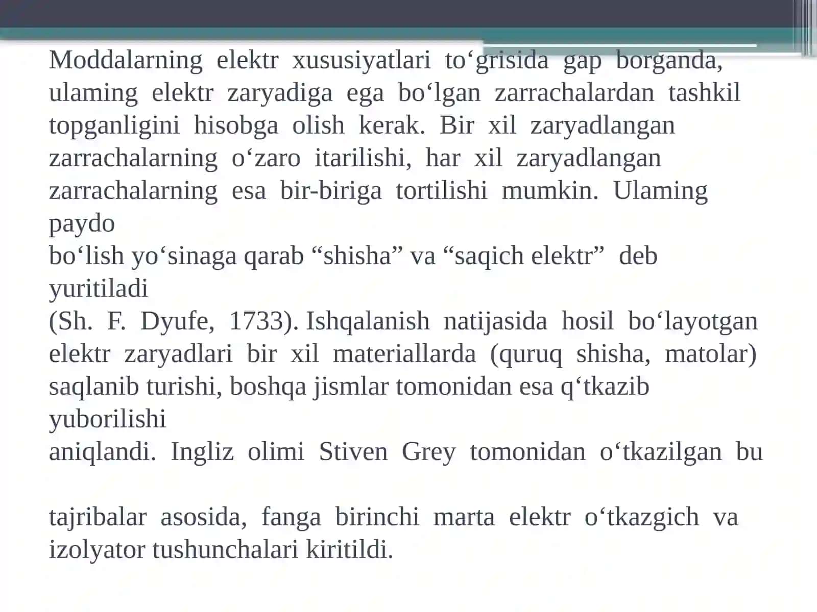 MOLEKULALARNING ELEKTRXUSUSIYATLARI. QUTBLANUVCHANLIK. MOLYARREFRAKSIYAReja.1 2