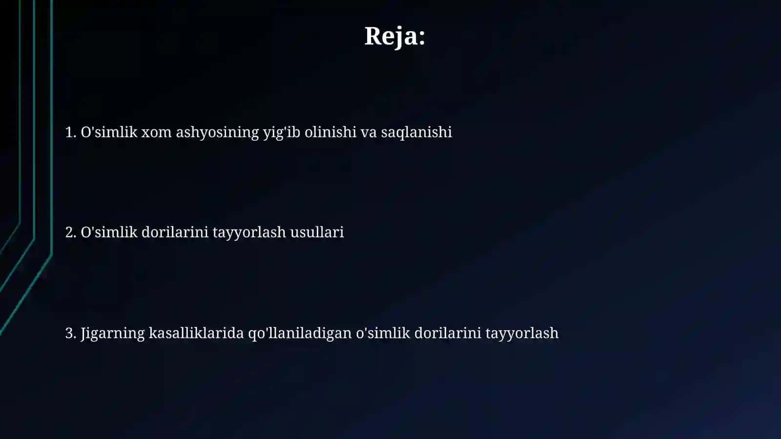 Jigar kasalliklarida qo'llaniladigan dorivor o'simliklardan yig'malar tayyorlash 2