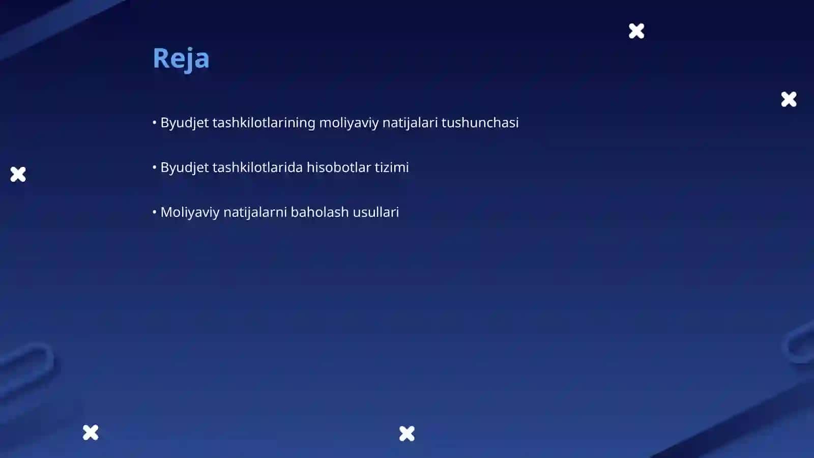 Byudjet tashkilotlarida moliyaviy natijalar hisobi 2