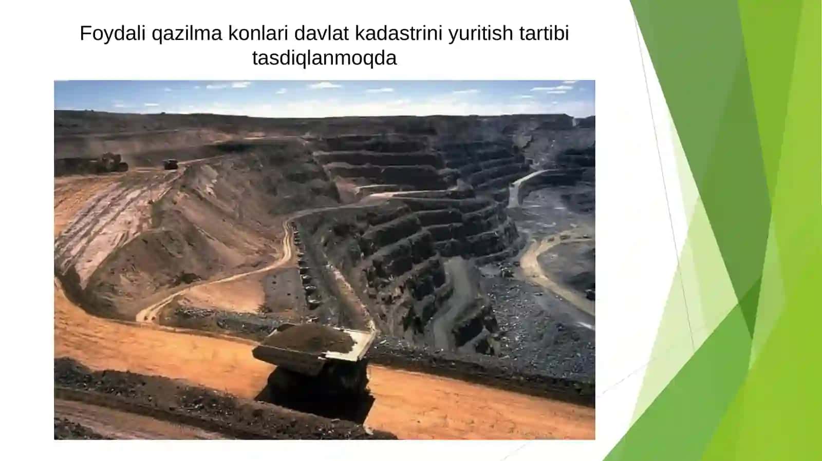 O‘zbekiston Respublikasi foydali qazilmakonlari, belgilar va texnogen hosilalarni davlat kadastrini yuritishtartibi 2