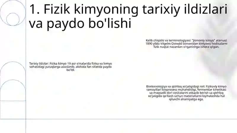 Fizik Kimyoning Vujudga Kelishi Va Rivojlanishi 2