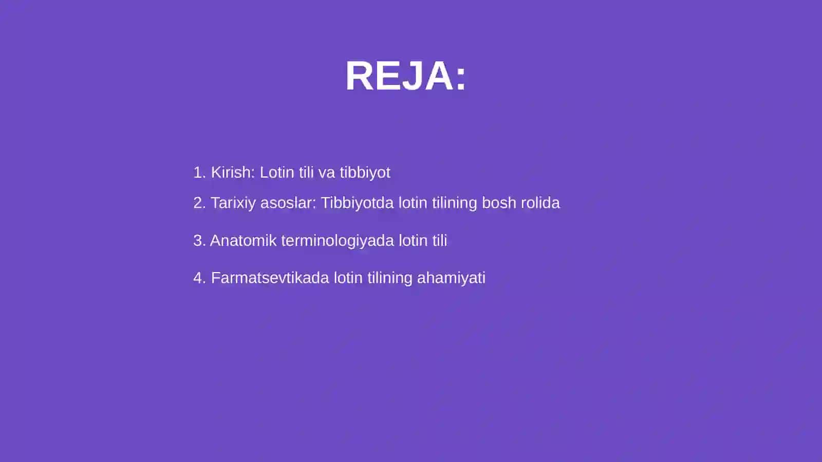 Lotin tilini tibbiyotda tutgan oʻrni 2