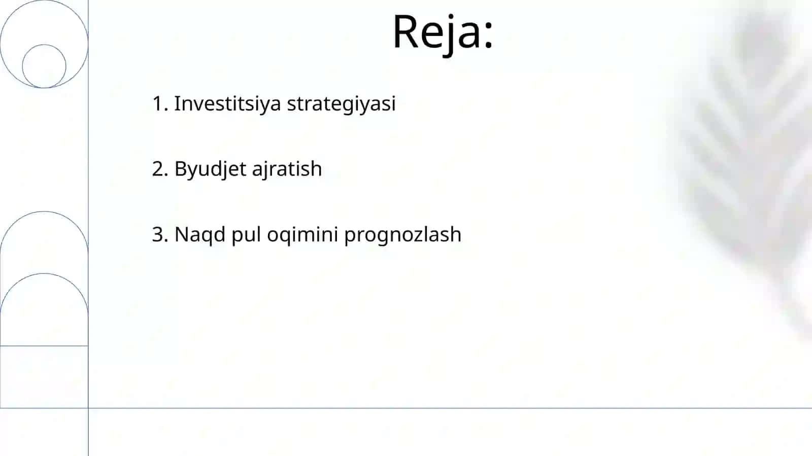Moliyaviy resurslarni boshqarish 2