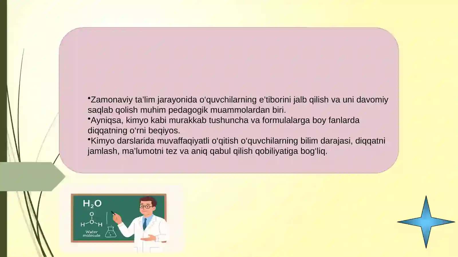 Kimyoni o‘qitishdagi mavjud muammolar va ularga qaratilgan zarur yechimlar 2