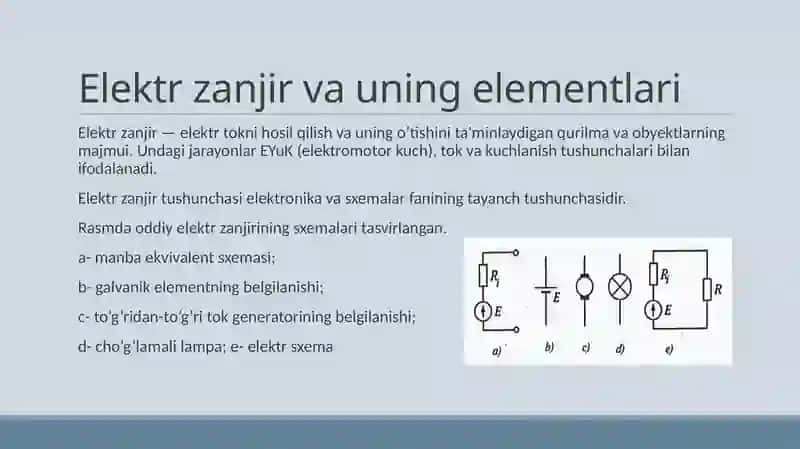 ELEKTR SXEMALARNI KIRXGOF QONUNLARI ASOSIDA HISOBLASH 2