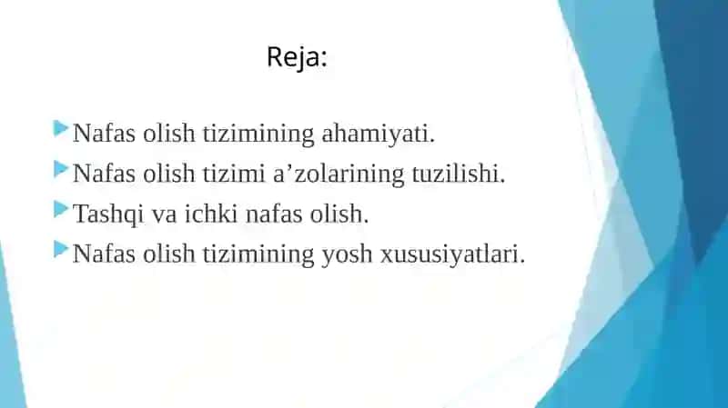 Nafastizimi yoshga oid fiziologiyasi va gigienasi 2